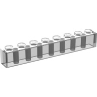 Lego kostka (kostička) 1x8, průhledná čirá (300840, 4112536, 4257345)